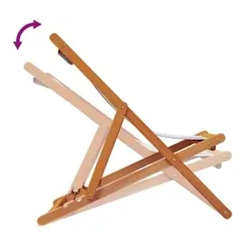 vidaXL Strandstuhl 2er Set Mehrfarbig