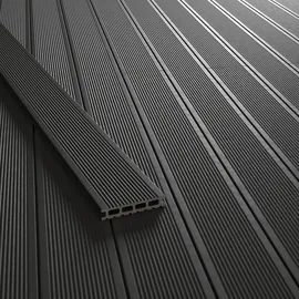 KOVALEX WPC-Terrassendiele 300 x 14,5 x 2,6 cm anthrazit