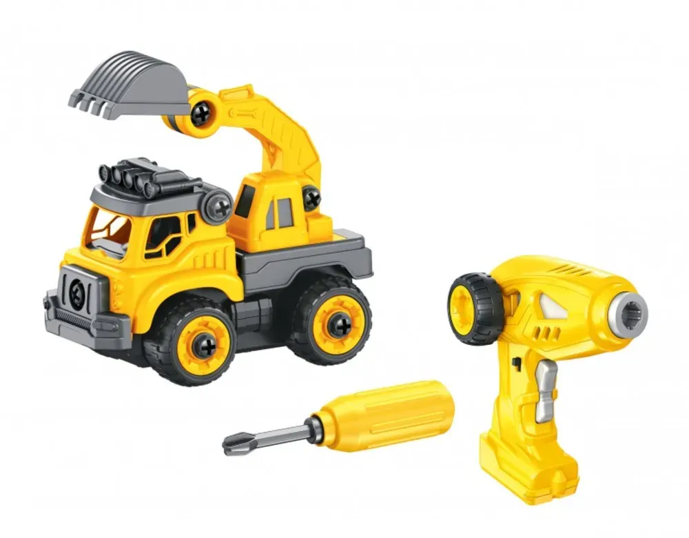 Ferngesteuerter Baufahrzeug LKW für Kinder - Kunststoff, ca. 30 cm, mit Fernbedienung - Buki France Bauen & Fahren