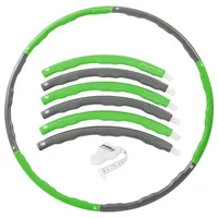 Sport-Tec Hula Hoop Reifen, ø 100 cm, 1,5 kg, inkl. Maßband Power Fitnessreifen Hulahoop zur Gewichtsreduktion, Limone