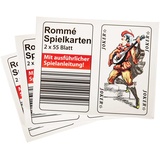 SIDCO Kartenspiel Romme 6 x 55 Spiel Karten Rommekarten Canasta Bridge Skat Poker