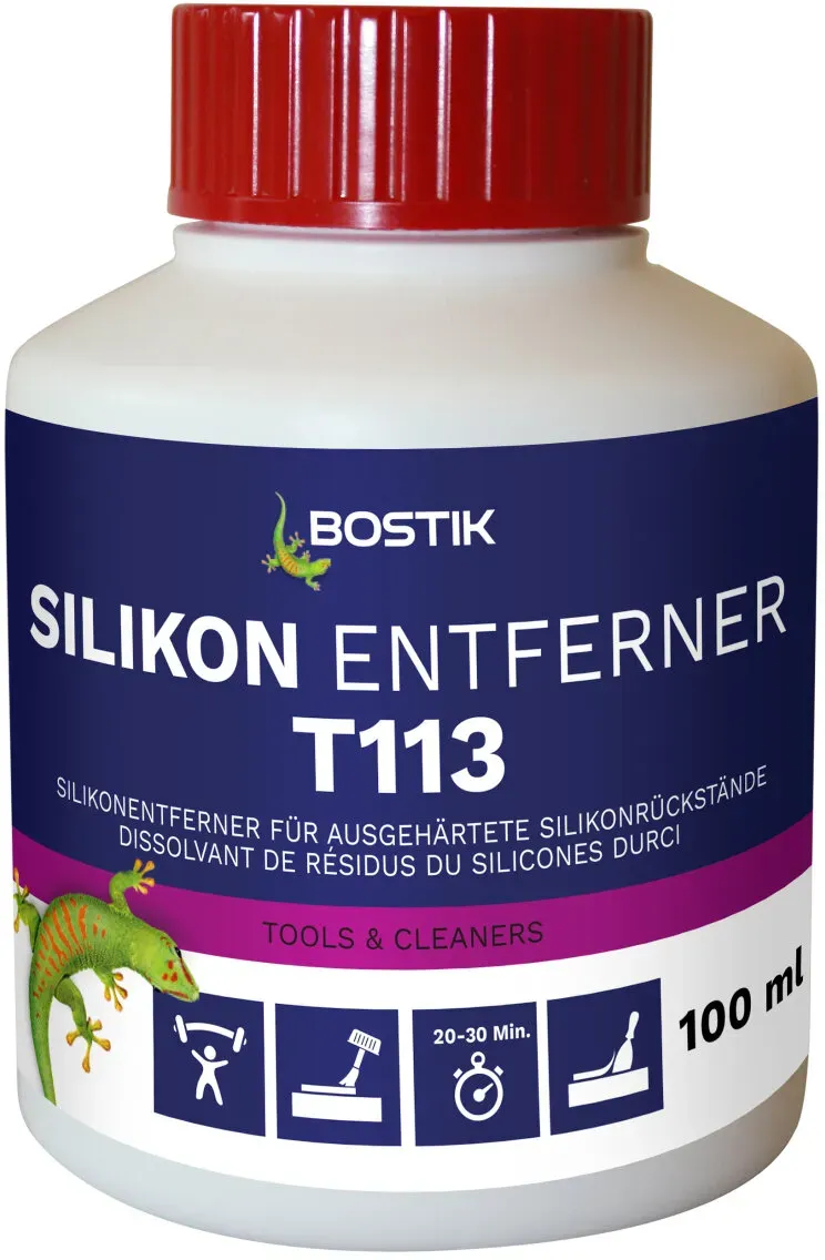 Bostik T113 Silikon Entferner Reiniger 100ml Dose mit Applikator