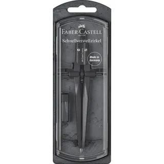 Faber-Castell 174530 - Schnellverstellzirkel Stream, Blackstone, 1 Stück