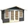 Lasita Maja Gartenhaus Robin 2,8 x 1,49 m Grau