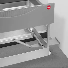 HAILO Einbaumülleimer 60 cm 37,6 l Grau