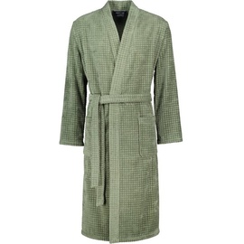CAWÖ Herrenbademantel Waffelpique 5508 Kimono Frottier, Kimono, 100% Baumwolle, grün XL