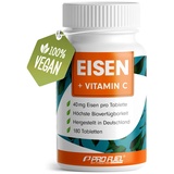 ProFuel Eisen + natürliches Vitamin C, 180 Tabletten