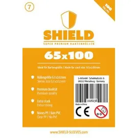 happyshops Shield 7 - 100 Super Premium Kartenhüllen 65 x 100 mm