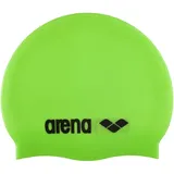 Arena Unisex – Erwachsene Classic Silicone Badekappe, Acid Lime-Black (65), Einheitsgröße EU