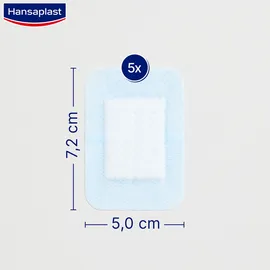 BEIERSDORF Wundverband 5 x 7,2 cm XL 5 St