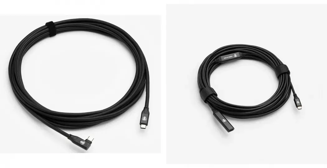 CobraTether Max Reach Bundle 15M 10G Schw abgewinkelt