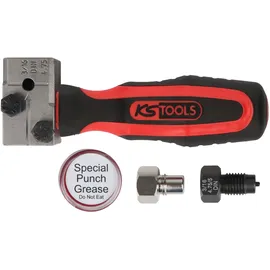 KS Tools FLAREFIXeco 4,75 mm Universal-Bremsleitungs-Bördelgerät-Satz, 4-tlg.