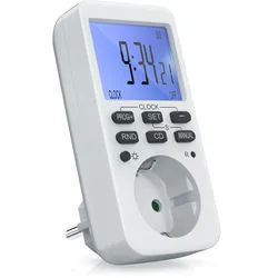 BEARWARE Zeitschaltuhr programmierbar mit LCD Display Steckdosen Timer / max 3680W