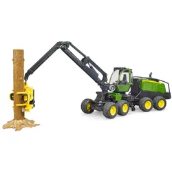 BRUDER John Deere 1270G Harvester mit Baumstamm