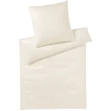 ELEGANTE Hamburger Streifen natur  200 x 220 cm + 2 x 80 x 80 cm	