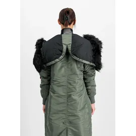 Alpha Industries Long Fishtail Jacke - Vintage Green - XS