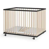 Sämann Laufgitter, mit 3 Schlupfsprossen – schwarz/natur - Premium Kollektion | Gr.: 75x100 cm,