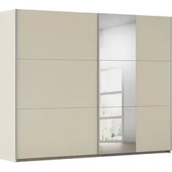 Schwebetürenschrank RAUCH "Kleiderschrank Garderobe TOPSELLER AURELIO mit 3 Ausstattungsvarianten", beige (champagner), B:261cm H:210cm T:59cm, Holzwerkstoff, Schränke, 3 verschiedene Ausstattungsvarianten Griffe aus Metall MADE IN GERMANY, Topseller