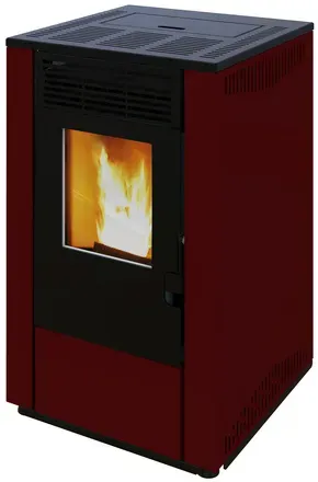 WESTMINSTER Pelletofen »WPO 7G«, bordeauxrot, Stahl, 7,5 kW, Dauerbrand geeignet