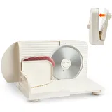 Vevor Allesschneider Fleischschneider 180 W elektrische Aufschnittmaschine mit 17 cm Klinge, Fleischschneidemaschine mit 0–15 mm einstellbarer Dicke, für gefrorenes Fleisch Schinken Prime Steak