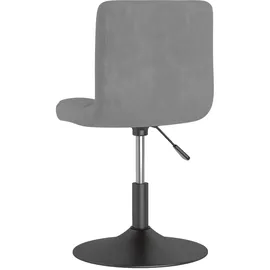 vidaXL Esszimmerstuhl Drehbar Hellgrau Samt
