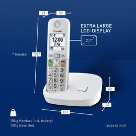 Panasonic KX-TGU410 Weiß/Silber