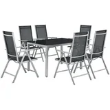 Juskys Milano Set 7-tlg. silbergrau