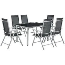 Juskys Milano Set 7-tlg. silbergrau