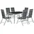Juskys Milano Set 7-tlg. silbergrau