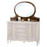 JVmoebel Standspiegel Klassischer Standspiegel mit Schubladen im eleganten Design, Made in Europa braun