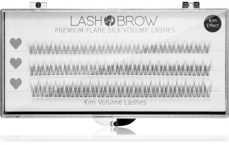 Lash Brow Premium Flare Silk Lashes künstliche Wimpern Kim Volume Lashes 1 St.