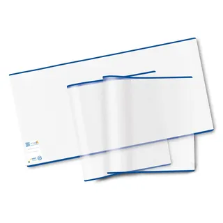 HERMA 20221 Buchumschläge 30 x 54 cm HERMÄX Classic, 3 Stück, Buchhüllen mit Beschriftungsetikett und Kantenschutz aus abwischbarer Polypropylen-Folie, Buchschoner Set für Schulbücher, transparent