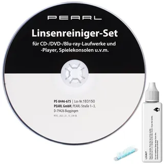 Linsenreiniger-Set für CD-/DVD-/Blu-ray-Laufwerke und -Player u.v.m.