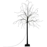ECD Germany LED Baum Lichterbaum 150 cm Warmweiß Schwarz
