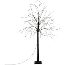 ECD Germany LED Baum Lichterbaum 150 cm Warmweiß Schwarz