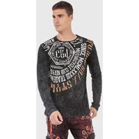 Cipo & Baxx "Sweatshirts", Herren, Gr. M, schwarz, 95%