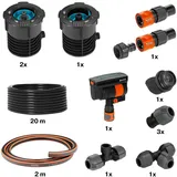 GARDENA Pipeline Viereckregner Komplett-Set (8274)