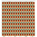 ABAKUHAUS Duschvorhang 175 x 220 cm orange-grün