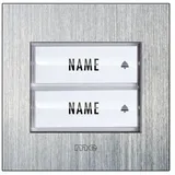 m-e Klingeltaster Edelstahl 2 Familien