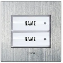 m-e Klingeltaster Edelstahl 2 Familien