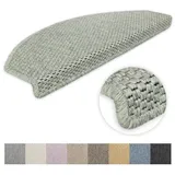 Kettelservice-Metzker Stufenmatten Göteborg Halbrund I in verschiedenen Setvarianten I 65x24x4cm I Lindgrün 16 Stück