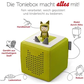 Tonies Toniebox Starterset grün mit Kreativ-Tonie