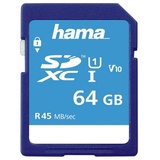 Hama SDXC 64GB Class 10 45MB/s UHS-I