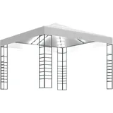 vidaXL Gartenzelt mit LED-Lichterkette 3 x 3 m weiß
