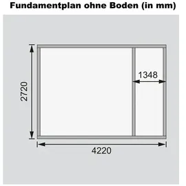 Karibu Schönbuch 2 4,26 x 2,76 m terragrau