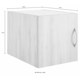 WIMEX Multiraumkonzept Aufsatzschrank 40 x 40 x 54 cm Weiß