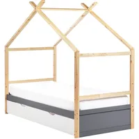 Beliani Beliani, Kinderbett, Grau, Holz, 90x200 cm