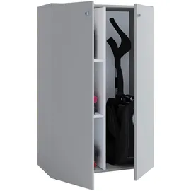 VCM Lona Putzschrank 70 x 105 x 39 cm Grau