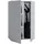 VCM Lona Putzschrank 70 x 105 x 39 cm Grau