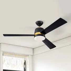Westinghouse Tristan 132 cm Deckenventilator schwarz mit Licht inkl. Fernbedienung